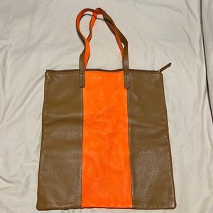 Gap leather tote